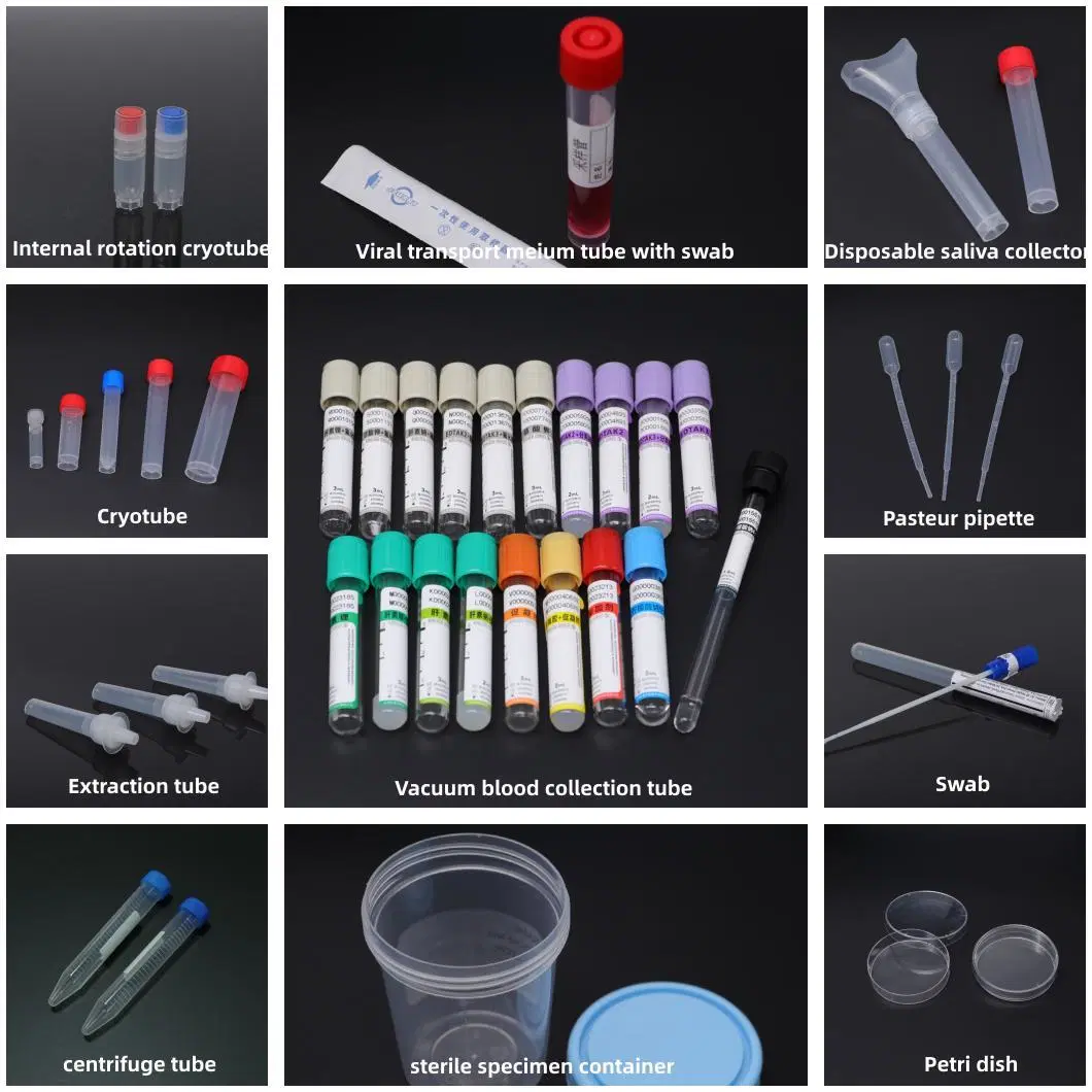 Laboratory Disposable Plastic 15ml 50ml PP Plastic Centrifuge Test Tube for Conical Sterile Rnase and Dnase Free Plug-Seal Screw Caps and Flat-Top Caps Test