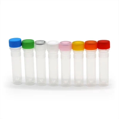 Tube cryotube en plastique à fond conique, consommables de laboratoire de 0.5ml 1.5ml 2ml